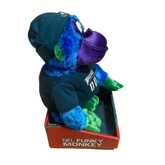 Gemmy Funky Monkey NFL Philadelphia Eagles NEW Dances & Sings Wiggle It - Picture 3 of 6